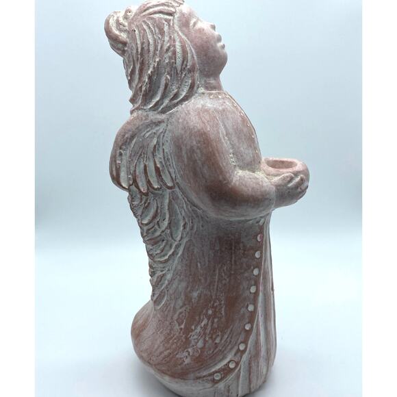 Vintage‎ Isabel Bloom retired Pink "Hope Angel" Artist Signed 1996 Candle holder - Picture 3 of 7